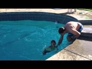 Phoenix Learning a Front Flip from Grandpa